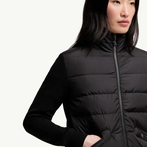 Padded Zip-Up Cardigan