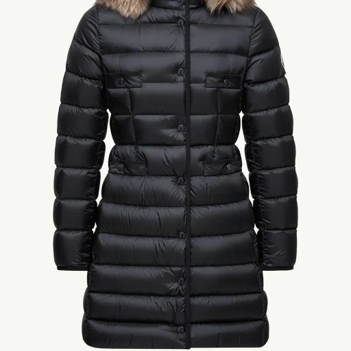 Hirmafur Hooded Shearling Long Down Jacket