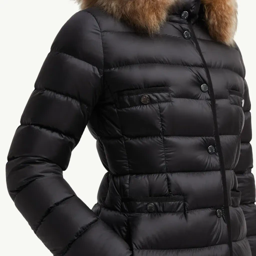 Hirmafur Hooded Shearling Long Down Jacket
