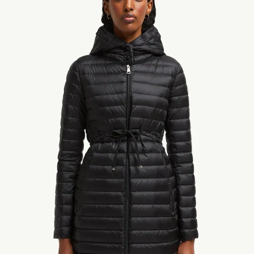 Barbel Hooded Fit & Flare Long Down Jacket
