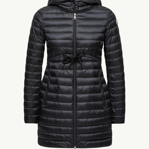 Barbel Hooded Fit & Flare Long Down Jacket
