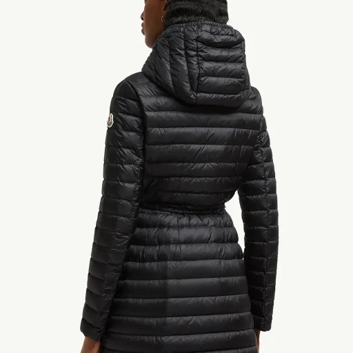 Barbel Hooded Fit & Flare Long Down Jacket