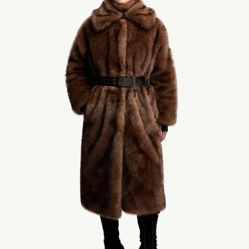 Arly Belted Textured Down Coat
