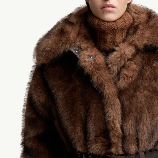 Arly Belted Textured Down Coat