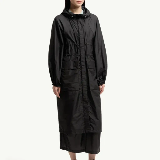 Canneberge Hooded Long Jacket