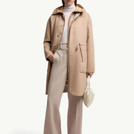 Bonreposse 3-In-1 Wool & Cashmere Long Down Jacket