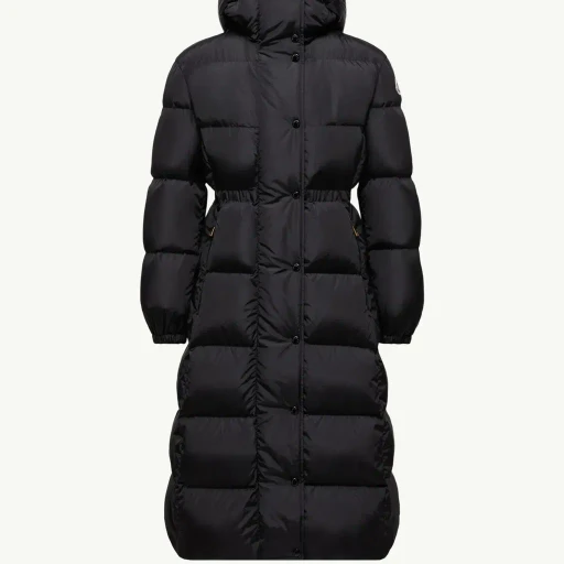 Chamer Wool-Trimmed Hooded Long Down Jacket