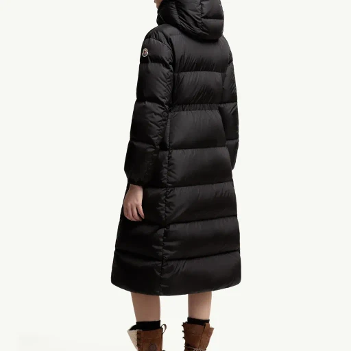 Chamer Wool-Trimmed Hooded Long Down Jacket