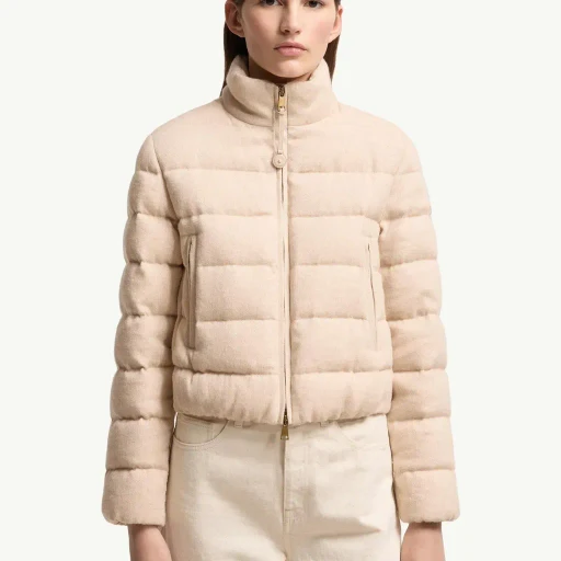 Agastache Cashmere & Linen Short Down Jacket