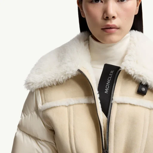 Alvernia Belted Shearling Down Jacket