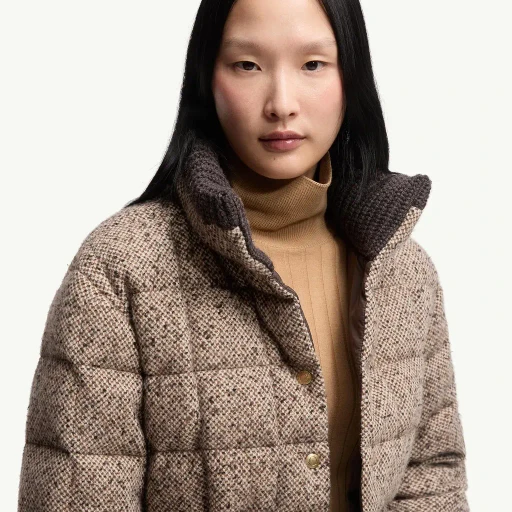Antigony Wool Blend Short Down Jacket