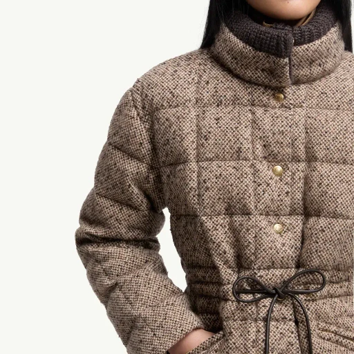 Antigony Wool Blend Short Down Jacket
