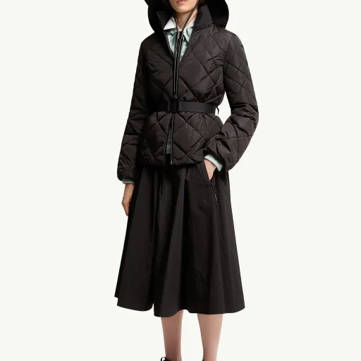 Balsamine Geometric-Quilted Short Down Jacket