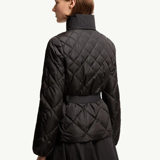 Balsamine Geometric-Quilted Short Down Jacket