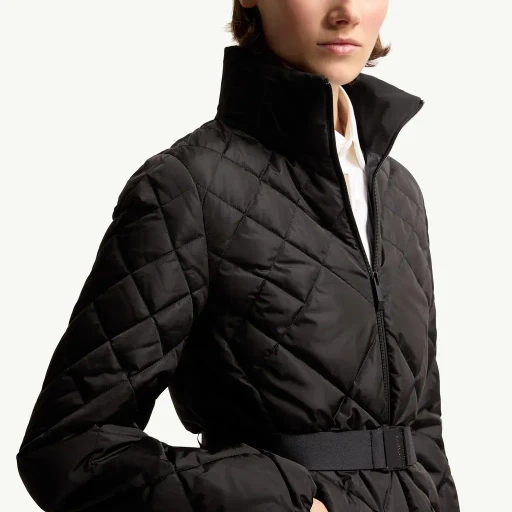 Balsamine Geometric-Quilted Short Down Jacket