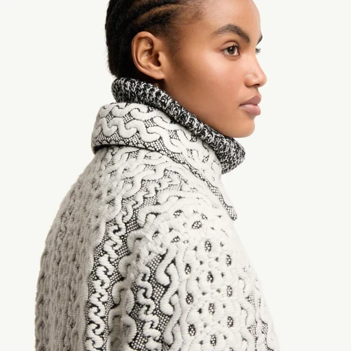 Beille Shearling-Trimmed Down Bomber Jacket
