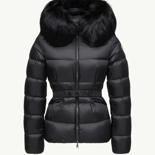 Boed Hooded Shearling-Trimmed Short Down Jacket