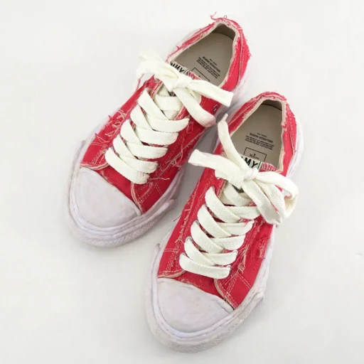 -Peterson 23- Og Sole Ripping And Overdyeing Canvas Low-Top Sneaker
