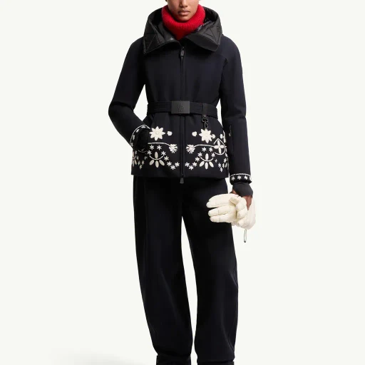 Blaye Embroidered Hooded Insulated Ski Jacket