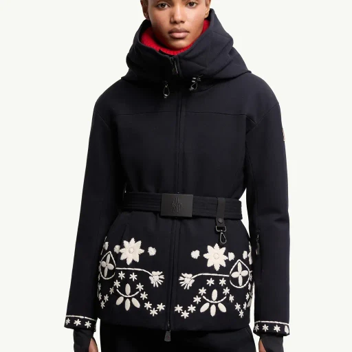 Blaye Embroidered Hooded Insulated Ski Jacket