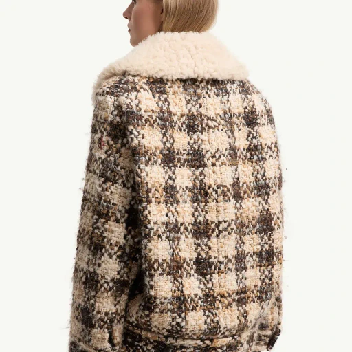 Camlez Wool & Shearling-Trimmed Short Down Jacket