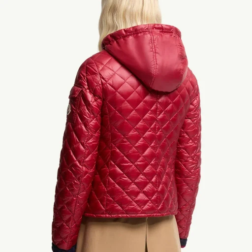 Corbelin Diamond-Quilted Hooded Short Down Jacket