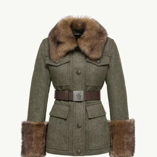 Devez Wool & Shearling-Trimmed Down Field Jacket