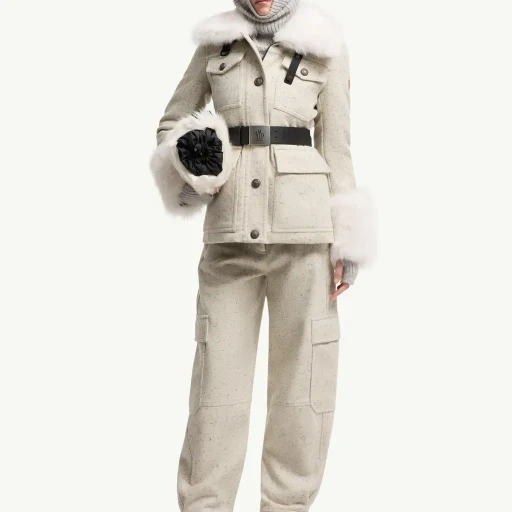 Devez Wool & Shearling-Trimmed Down Field Jacket