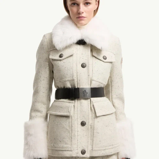 Devez Wool & Shearling-Trimmed Down Field Jacket