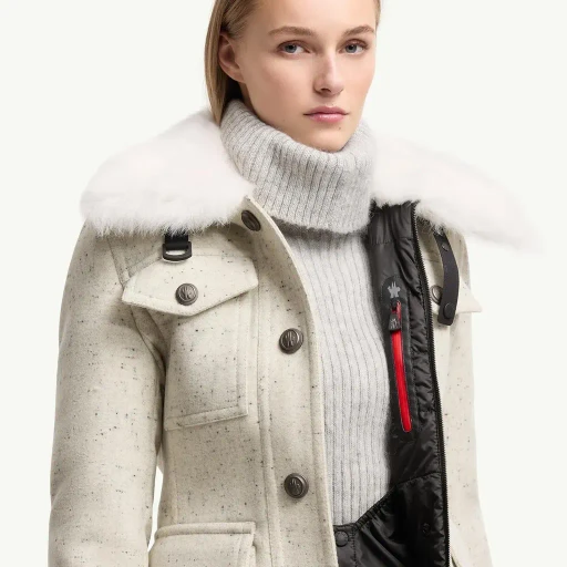 Devez Wool & Shearling-Trimmed Down Field Jacket