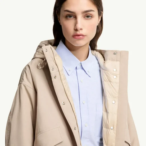 Eucalyptus Hooded Short Down Jacket