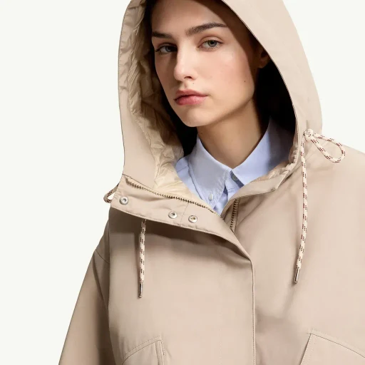 Eucalyptus Hooded Short Down Jacket