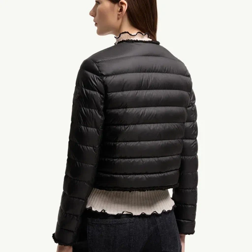 Fleurs Bouclé-Trimmed Short Down Jacket