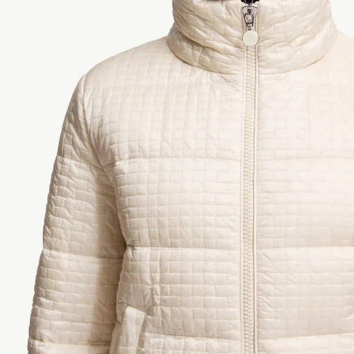 Gisors Geometric-Quilted Hooded Short Down Jacket