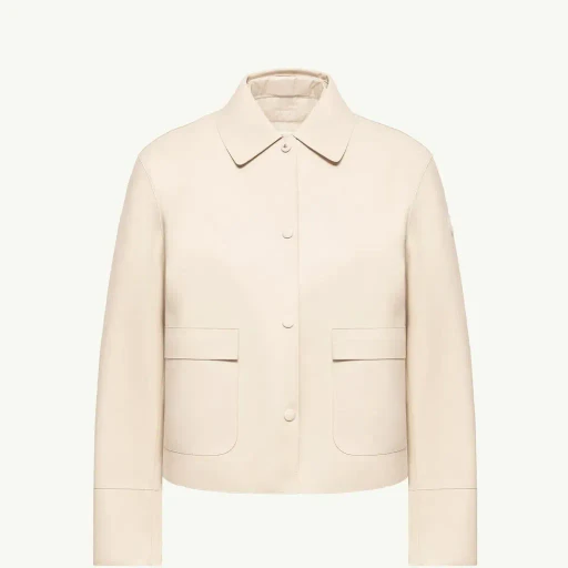 Haricot 3-In-1 Leather Down Shirt Jacket