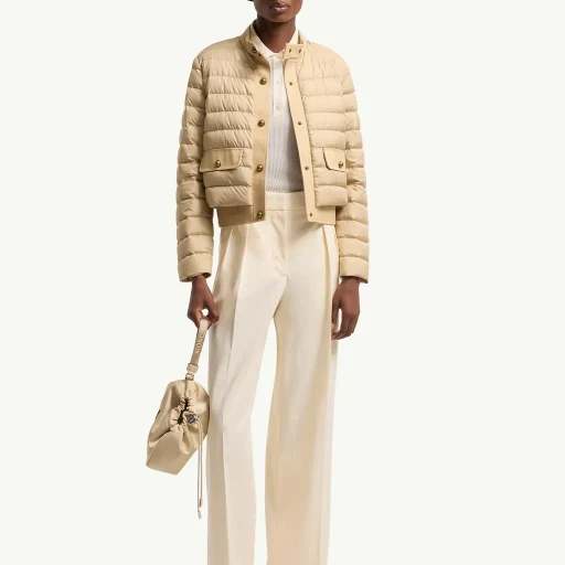 Juju Cotton & Linen-Trimmed Short Down Jacket
