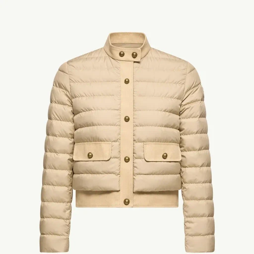 Juju Cotton & Linen-Trimmed Short Down Jacket