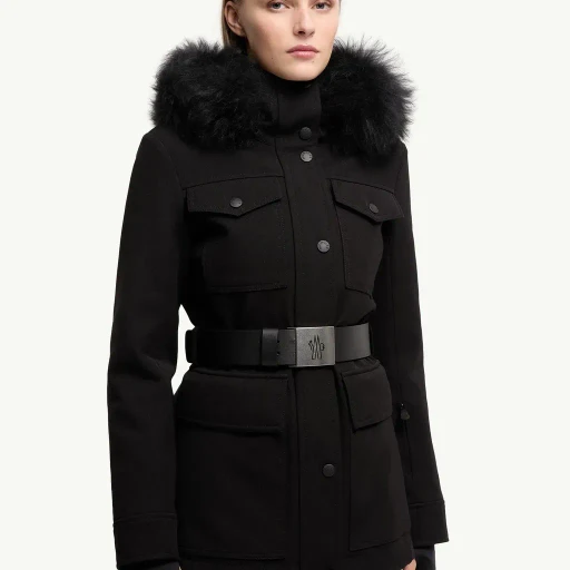 Linotte Shearling-Trimmed Insulated Ski Jacket