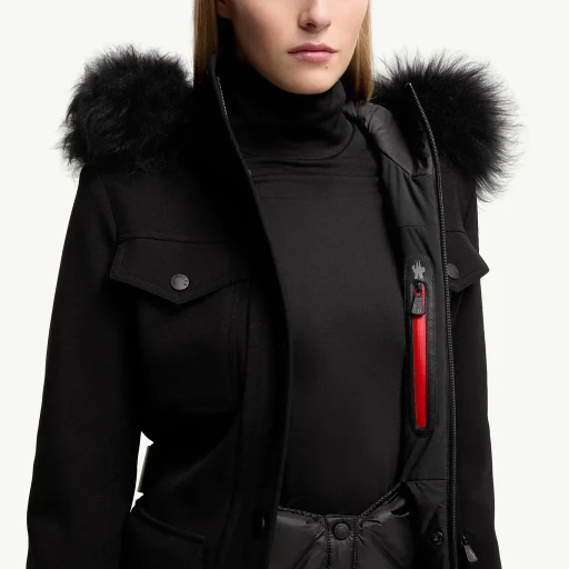 Linotte Shearling-Trimmed Insulated Ski Jacket