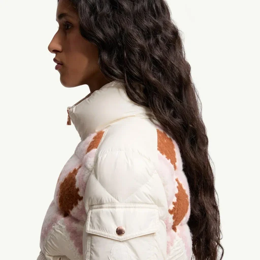 Megara Wool-Trimmed Short Down Jacket