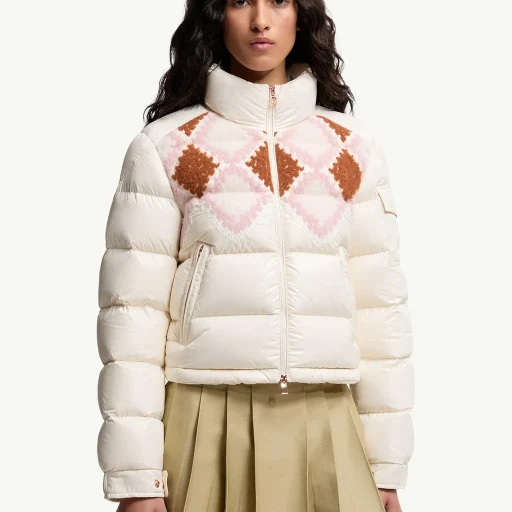 Megara Wool-Trimmed Short Down Jacket