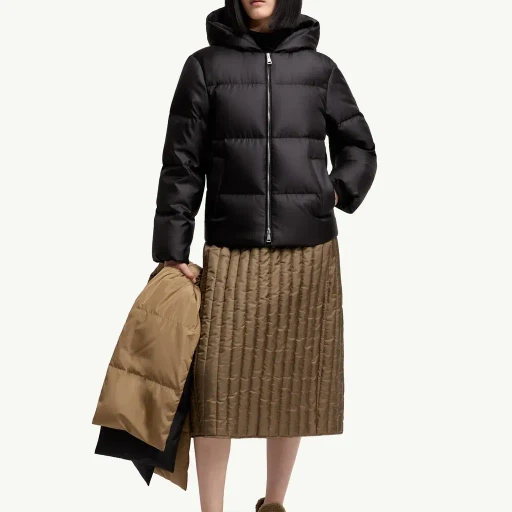 Moncler + Qiu Hao Duan Hooded Short Down Jacket