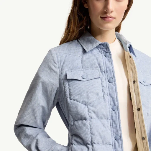 Nangy Corduroy Down Shirt Jacket