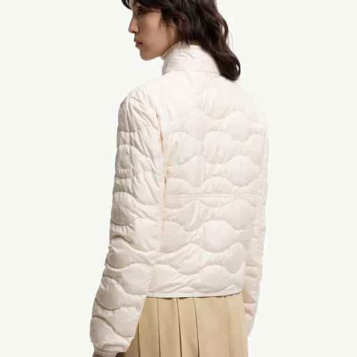 Tegea Wave-Quilted Short Down Jacket