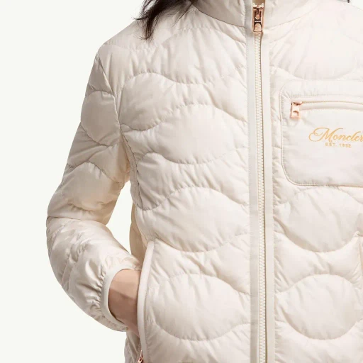Tegea Wave-Quilted Short Down Jacket