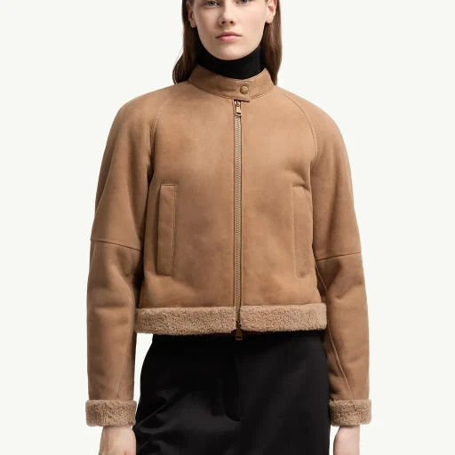 Vougeot Suede Short Down Jacket
