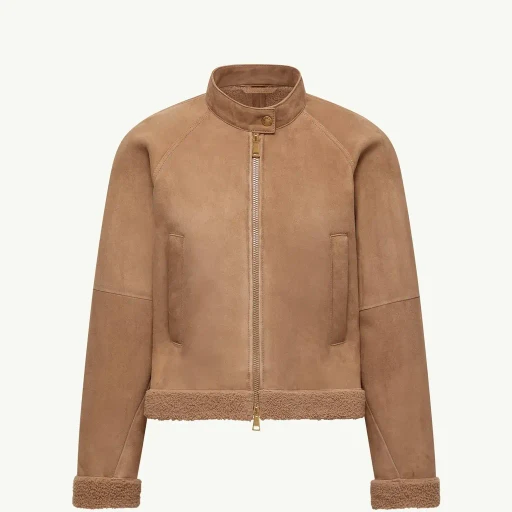 Vougeot Suede Short Down Jacket