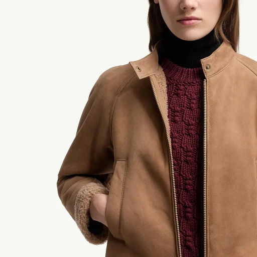 Vougeot Suede Short Down Jacket