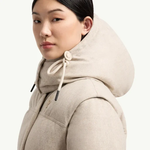 Yintab Hooded Wool Insulated Ski Jacket