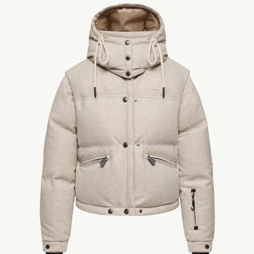 Yintab Hooded Wool Insulated Ski Jacket